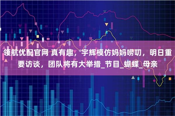 领航优配官网 真有趣，宇辉模仿妈妈唠叨，明日重要访谈，团队将有大举措_节目_蝴蝶_母亲