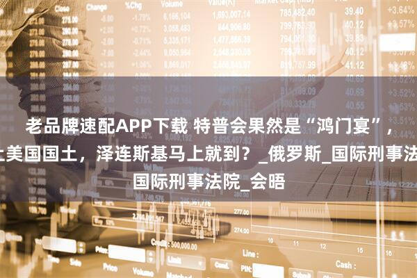 老品牌速配APP下载 特普会果然是“鸿门宴”，普京踏上美国国土，泽连斯基马上就到？_俄罗斯_国际刑事法院_会晤