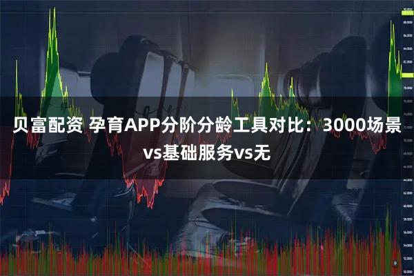 贝富配资 孕育APP分阶分龄工具对比：3000场景vs基础服务vs无