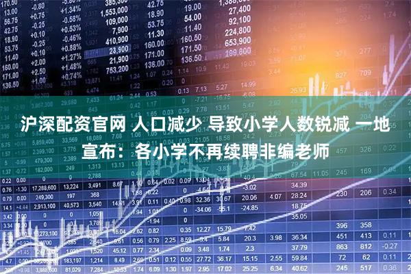 沪深配资官网 人口减少 导致小学人数锐减 一地宣布：各小学不再续聘非编老师